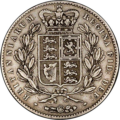 Reverse of 1847 Young Head Crown